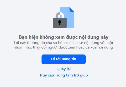 Hình ảnh group facebook sau khi bị rip