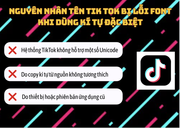 Mẹo tạo tên TikTok có kí tự đặc biệt mượt, không lỗi font 2026