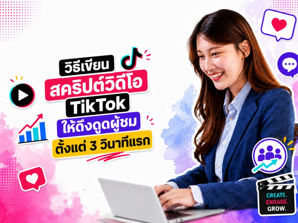 วิธีเขียนสคริปต์วิดีโอ TikTok ให้ดึงดูดผู้ชมตั้งแต่ 3 วินาทีแรก